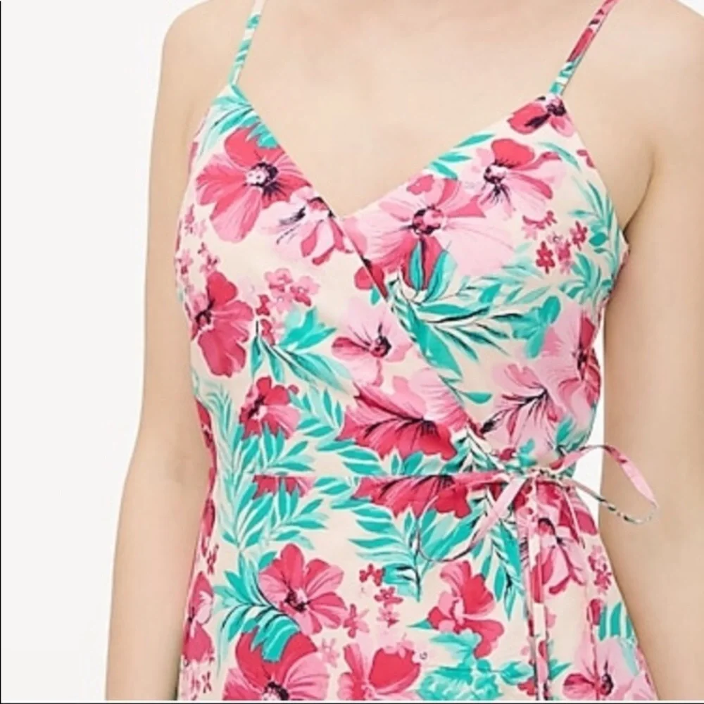 NWOT JCrew Cotton Floral Wrap Dress sz 00